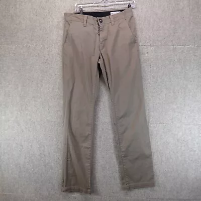 Volcom Pants Men's 30 (32x32 Measured) Beige True To This Chino Skater • $24.99