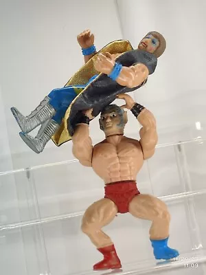 VTG 80s WWF MOTU KO Mexico Bootleg Sungold Warriors MOTU 2 FIGURES 5.5 LJN REMCO • $9