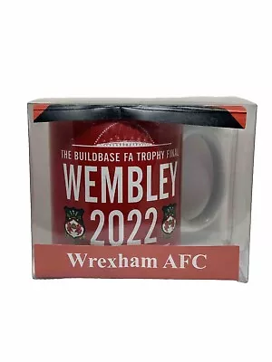 Wrexham AFC Official Builderbase Football FA Trophy Final Wembley 2022 Mug BNIB • £5