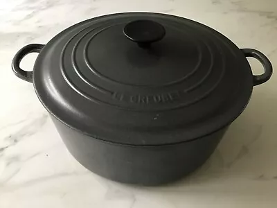 Le Creuset Large Casserole Dish Size 28cm Grey Enamel Cast Iron +Lid Family Pot • £80