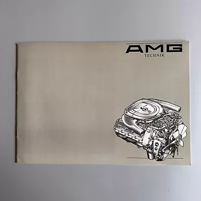 Rare Vintage Pre-Merger Mercedes AMG Technik Sales Catalog Brochure Prospekt • $280.02