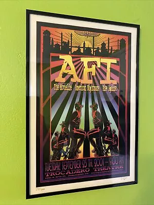 $100 • Buy Rock Concert Poster AFI Rise Against SN LT-200 Trocadero PA #50 Framed