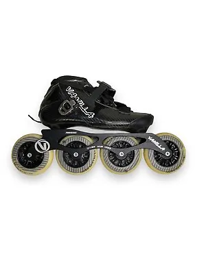 VANILLA 7000 SERIES INLINE Skates Black US Size M06/ L07 12.4in 4x100 195MM • $69.99