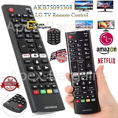 Replacement Remote Control For AKB75095308 LG 3D Smart TV LED LCD HDTV Netflix.. • £3.84