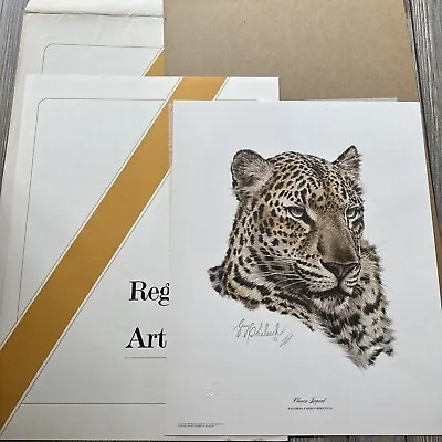 Vtg 1979 Guy Coheleach  Chinese Leopard Head  Litho 20” X 15” Artist Signed • $203.99