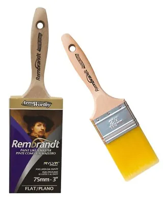 Arroworthy Rembrandt Flat Beavertail Paint Brush - All Sizes • £17.66