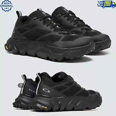 Oakley Light Breathe Vibram XS Trek Trainers Shoes Triple Black Size UK 11 🔝 • £117.80