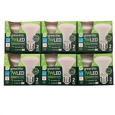 12 GREENLITE R20 LED 7W Dimmable Floodlights 50W Equivalent 3000K Bright White • $20.90