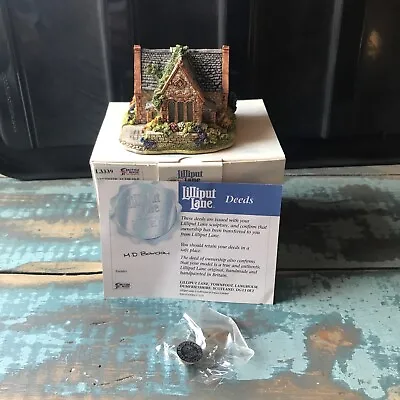 Lilliput Lane Arithmetic At The Old School House Walney L3339 Boxed Deeds Badge • £12