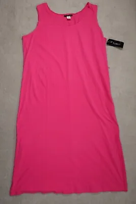 La Blanca By Rod Beattie Womens Pink Sleeveless Sheath Solid Dress Size 3X • $20