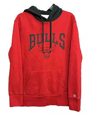 Vtg Mint Nba Tailgate Chicago Bulls S Red Pullover Hoodie • $12.95