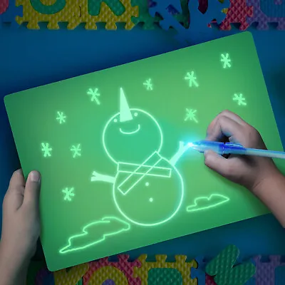 AGM Magical Fluorescent Drawing Board For Kids Erasable Scribble Writing Board • £8.99