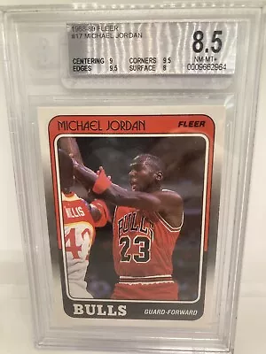 Michael Jordan BGS 8.5 NM-MINT+ 1988-89 Fleer (w/ 9.5 X2 + 9) Bulls HOF GOAT • $175