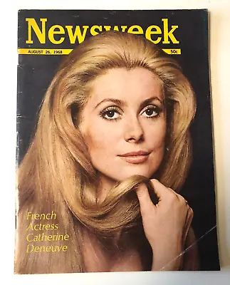 Newsweek Magazine August 26 1968 French Actress Catherine Deneuve No Label • $35