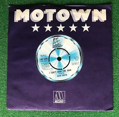 David Ruffin   I Can't Stop The Rain  Soul  7  Vinyl Record 45 Rpm  Tmg 1078 • £14