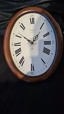 Vintage Vedette Wall Clock Wooden Frame Made In France.NEED FIT FRONT GLASS. • $24.66