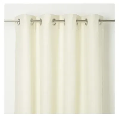 Kosti Cream Patterned Eyelet Curtain (W)137cm (L)177cm Single Good Home B&Q NEW • £11.50