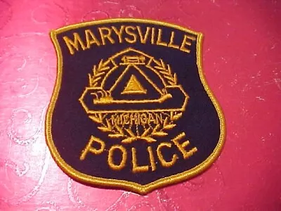Marysville Michigan Police Patch Shoulder Size Unused Not A Badge • $4.75