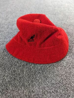 Kangol Hat Mens L Red Bermuda Casual Bucket Hat CapSports Hats • $9.99