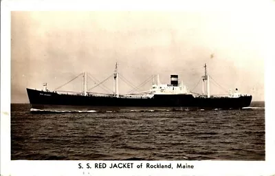 RPPC Rockland Maine S.S. Red Jacket Ship U.S. Maritime Commission A529 • $29.95