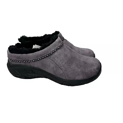 Merrell Encore Ice 4 In Shark Lilac Purple Suede Slip On Shoe 6 • $80