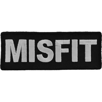 Misfit Embroidered Sew On Iron On  Biker Vest Patch 4  X 1. 1/2  • $4.75