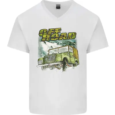 Off Road 4X4 Off Roading Four Wheel Drive Mens V-Neck Cotton T-Shirt • £8.49