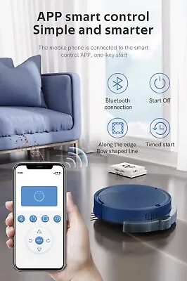 WiFi APP  Robotic Vacuum Cleaner Smart  Automatic Sweeper With Water Tank • $49.99