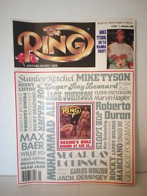 $16.99 • Buy January 1990 The RING Magazine Mike Tyson Vintage Boxing 