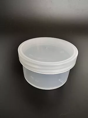 6 Oz Plastic Jar With Lid (PP#5) 3.5 In Diameter • $3.50