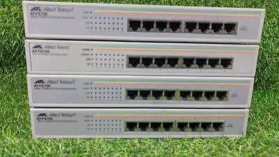 4x Allied Telesyn AT-FS708 10/100Base-TX 8 Port Fast Ethernet Switch • £72.99