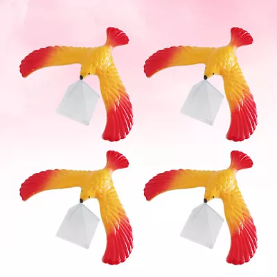  4 PCS Bird Statue Balance Pyramid Puzzle Eagle Stress Reliever • £8.75