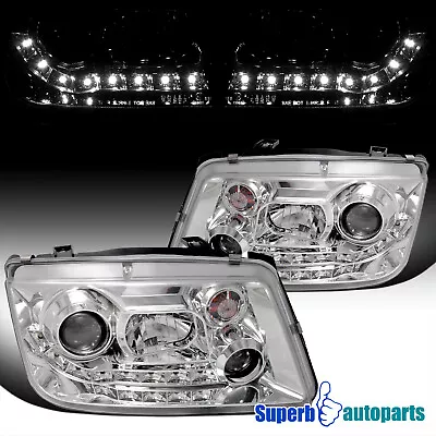 Fits 1999-2004 Volkswagen Jetta R8 Style Projector Headlights Head Lamps • $155.68