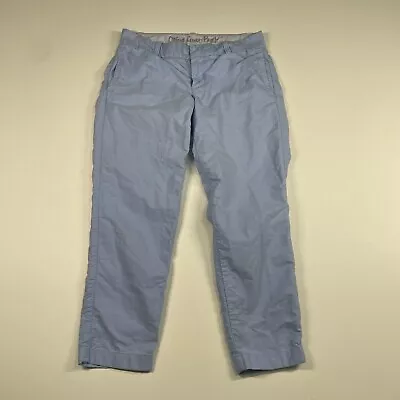 J.Crew Capri Pants Women’s 2 Blue Oxford Scout Outdoor Chino Measures 30x24 • $13.27