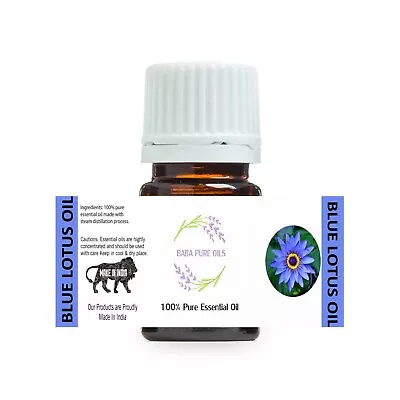 Blue Lotus Oil Pure Natural Essential Pure Organic From India Usd • $10.49