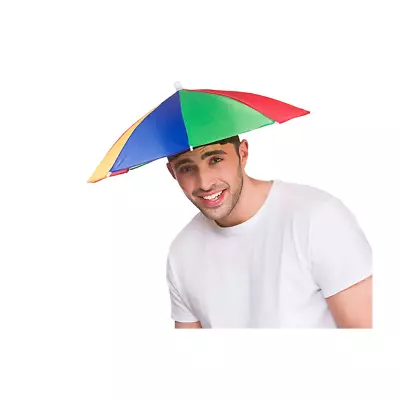 Umbrella Hat Adults Novelty Fun Festival Fancy Dress Rain Hat Mens Ladies • £2.99