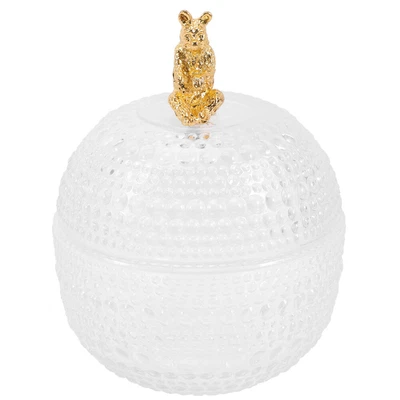 £18.01 • Buy Candy Bowl Clear Glass Jars With Lids Candy Buffet Jars Dry Goods Glass