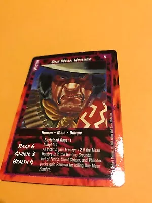 ONE MEAN HOMBRE : RAGE 1998 LOFR CCG Sept Card White Wolf Werewolf TCG Victim  • $5