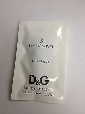No. 3 L'Imperatrice By D&G Vials Eau De Toilette 0.05 Oz  • $24.95