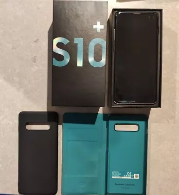 Samsung Galaxy S10+ 5G - (Unlocked) In Near New Condition. With Box 3 Cases.  • $480