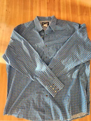 VTG Wrangler Pearl Snap Western Long Sleeve Shirt Size XXL Nice Pattern  • $19.99