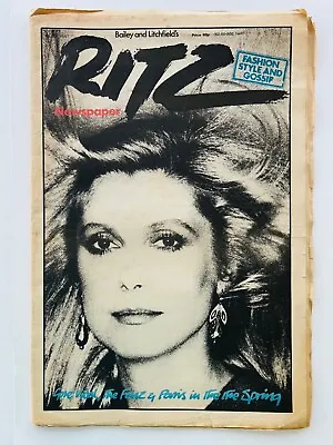 RITZ Newspaper London Collections Fashion Art Catherine Deneuve Vintage 1981 VGT • $169