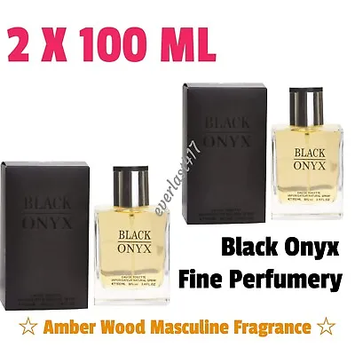 Black Onyx Mens Perfume Eau De Toilette . Xmas Gift Set For Him 2pack  100 ML • £17.90