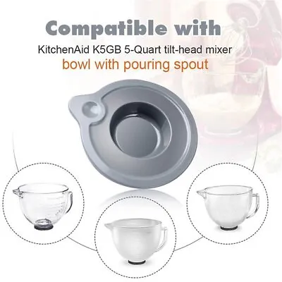 Glass Bowl Sealing Cover For Kitchen Aid K5GB 5-Quart Tilt-head Mixer KSM150PS • $17.09