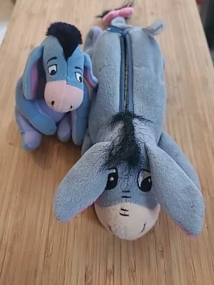 Disney Winnie The Pooh Eeyore Plush Pen Pencil Purse Case Soft Toy. Collectable • £14