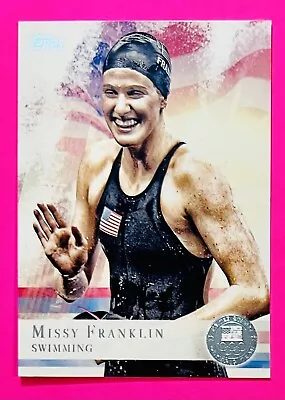 2012 Topps Us Olympics Silver Medal Parallel Missy Franklin Swimming Star #59 Rc • $3.33