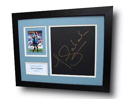 COVENTRY CITY John Salako Framed SIGNED Autograph Card Memorabilia Display COA • £69.99