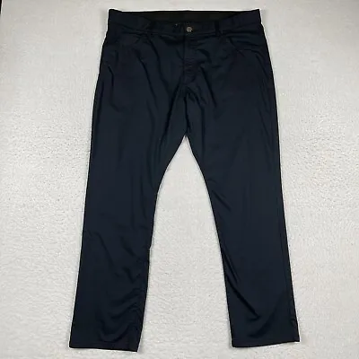 Nike Pants Mens 36x30 Dark Blue Dri Fit Golf Pant Casual Preppy Activewear • $22.50