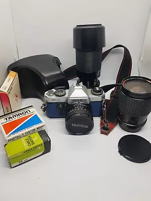 Yashica FX-D Quartz Camera Bundle - 50mm 28-100mm 80-210mm Case And More • £155