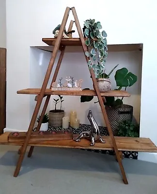 RUSTIC LADDER SHELF |   Portable Display | Great For Wedding  Shop And Market • £99